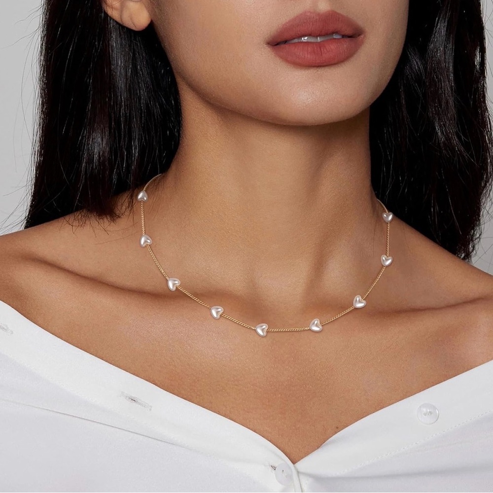 14k Gold Plated Elegant Gold Heart Dainty Necklace